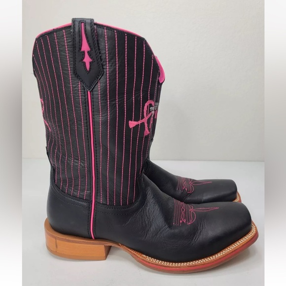 TWISTED X "Tough Enough To Wear Pink" Cowboy Boots Breast Cancer Size 13 D Mens - Picture 3 of 10